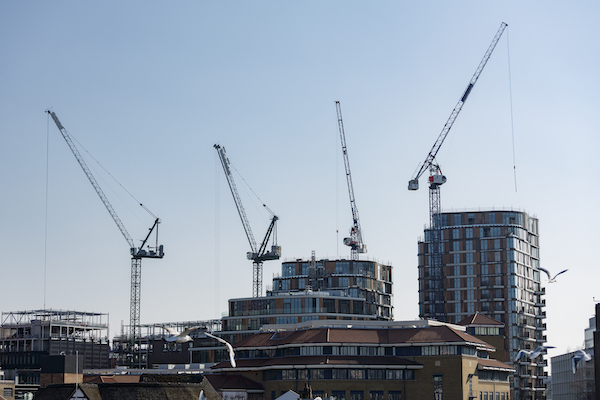 Construction site in London