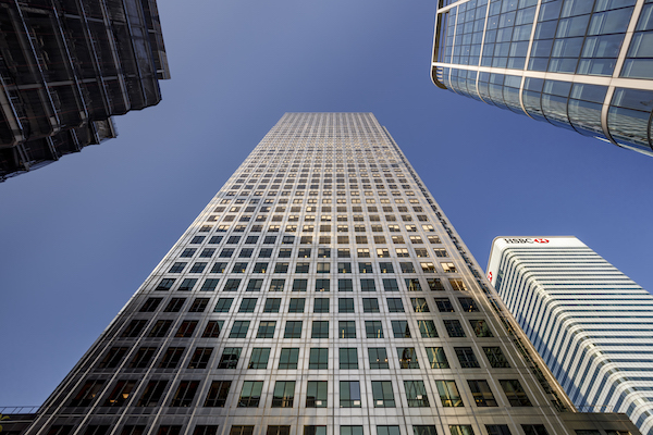 Tall office building in London
